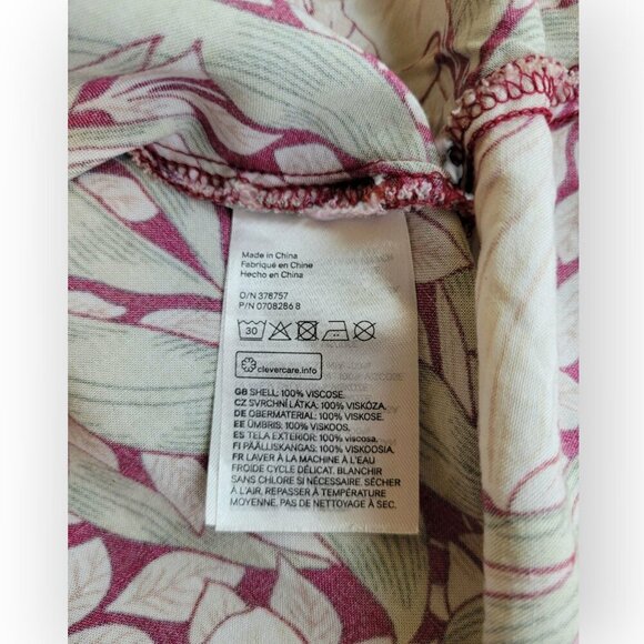 H&M Morris & Co Midi Dress Floral Print EUC Size 4 - Picture 4 of 7